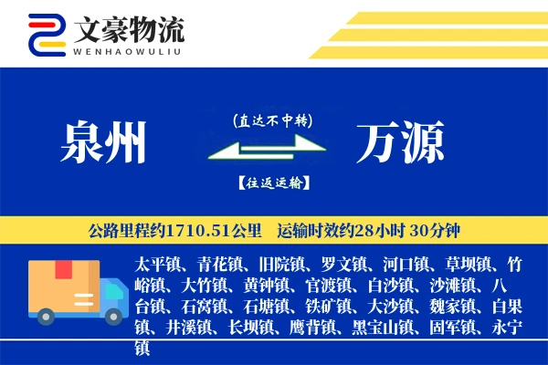 泉州到万源长途搬家公司-高空搬运运输专线-同城直达
