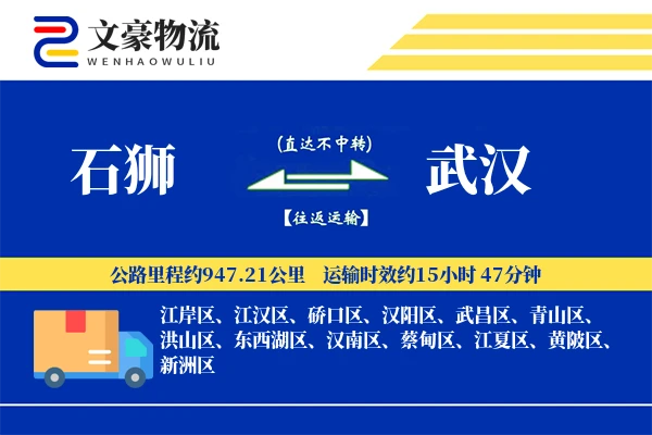 石狮到武汉物流公司